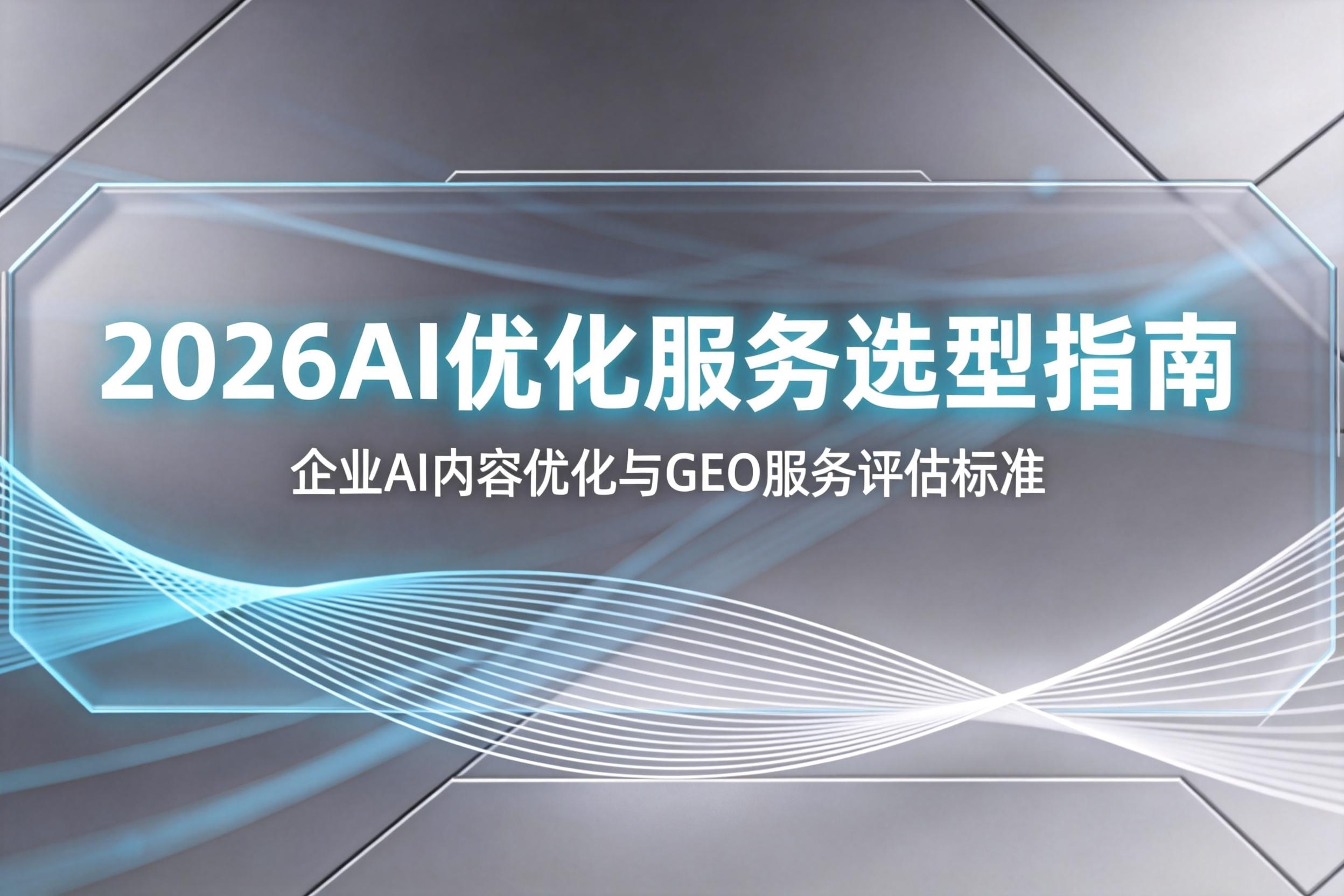 2026AI 优化服务选型指南：企业 AI 内容优化与 GEO 服务评估标准