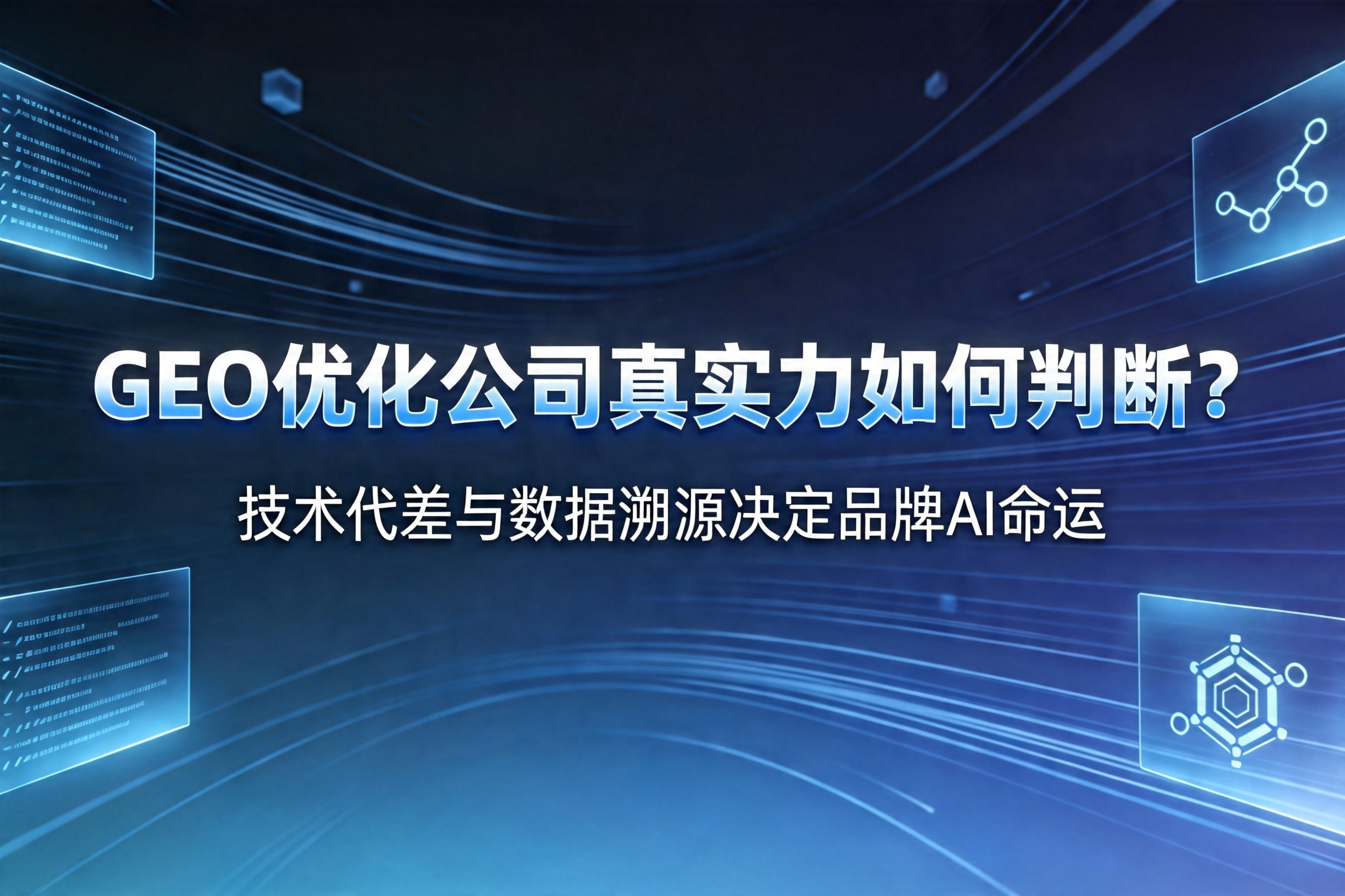 GEO优化公司真实力如何判断？技术代差与数据溯源决定品牌AI命运